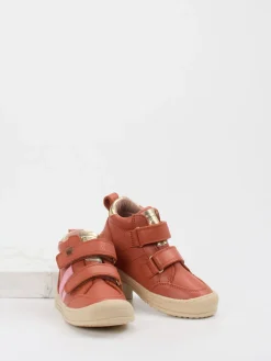 Kinder Bisgaard – Kinder-Sneaker aus Kalbleder Terrakotta
