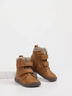 Kinder Bisgaard – Klettboots aus Leder cognac