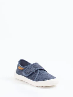 – Klett-Halbschuh aus Textil in Jeans*Bisgaard