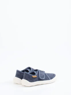 – Klett-Halbschuh aus Textil in Jeans*Bisgaard