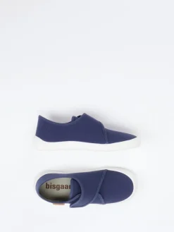 – Kletthausschuh aus Textil Marine*Bisgaard