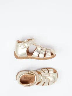 Kinder Bisgaard – Sandalen aus Metallicleder