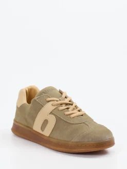 Kinder Bisgaard – Sneaker aus Veloursleder sandbeige
