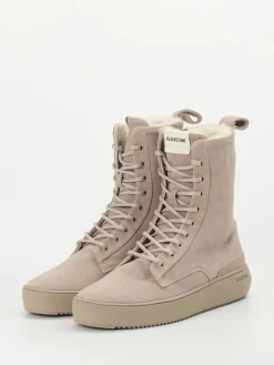 – Schnürboots aus Veloursleder taupe*Blackstone Online