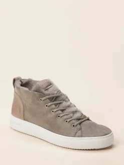– Sneaker aus Veloursleder mit Lammfellfutter*Blackstone Sale