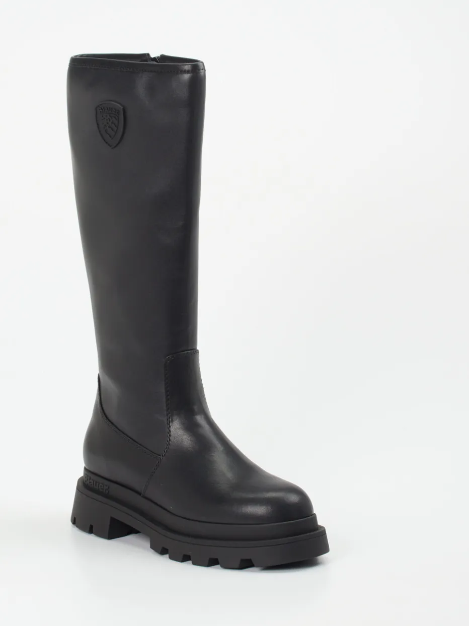 – Chunky Stiefel aus Glattleder*Blauer Online