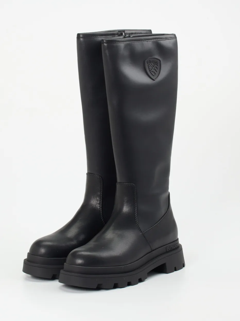 – Chunky Stiefel aus Glattleder*Blauer Online