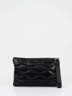 – Clutch aus Textil in glänzend*Blauer Clearance