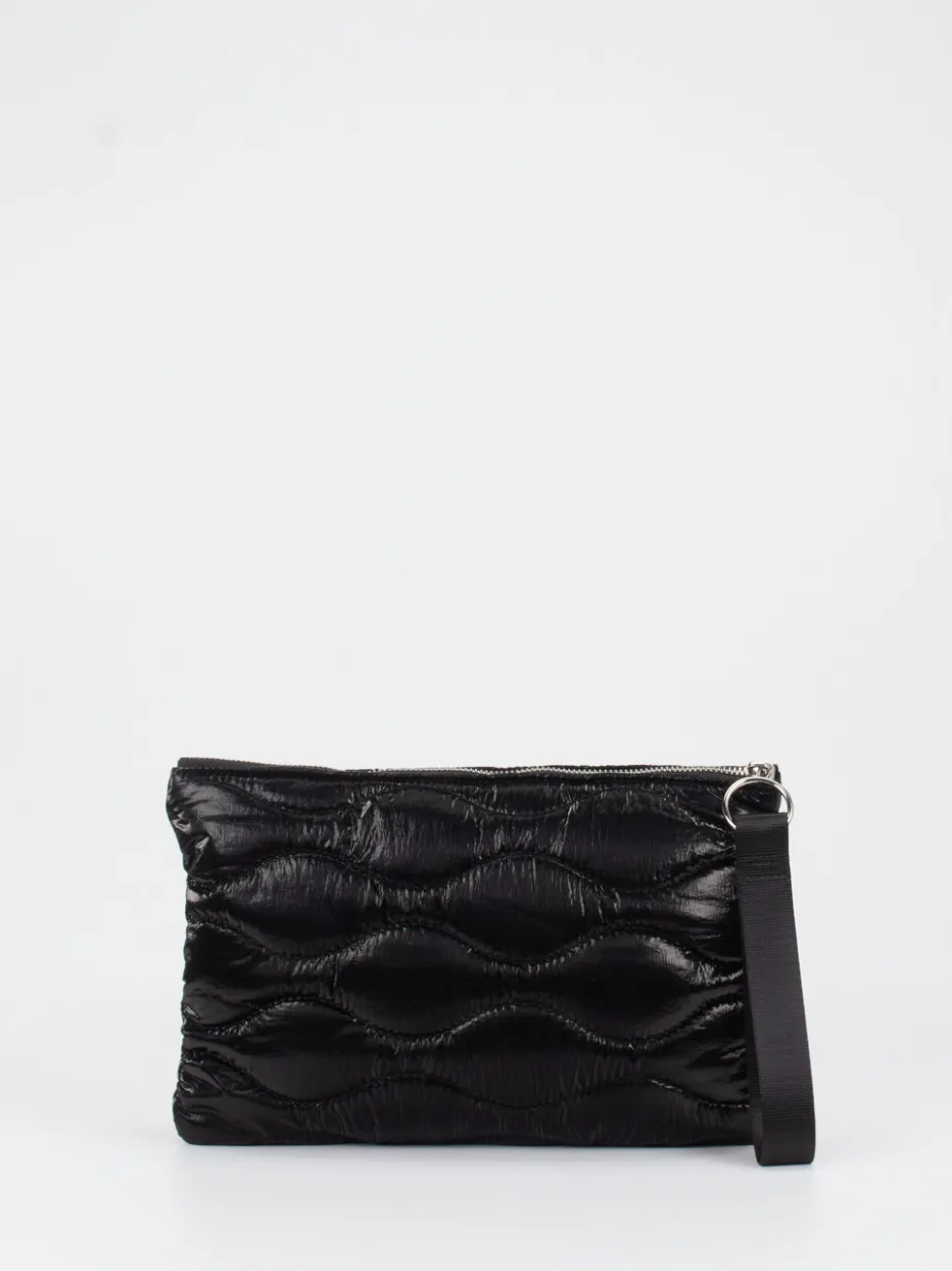 – Clutch aus Textil in glänzend*Blauer Clearance