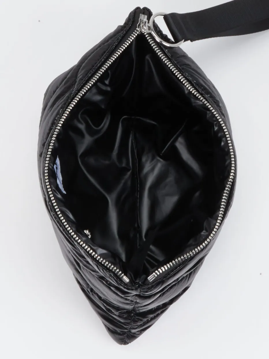 – Clutch aus Textil in glänzend*Blauer Clearance