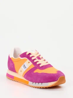 Damen Blauer – Retro-Sneaker aus Veloursleder Orange