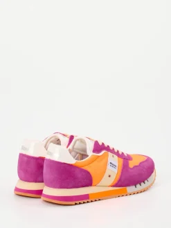 Damen Blauer – Retro-Sneaker aus Veloursleder Orange