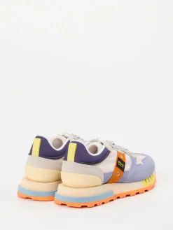 – Retro-Sneaker aus Veloursleder Flieder*Blauer Discount