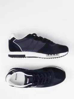 – Retro-Sneaker aus Veloursleder dunkel*Blauer Outlet