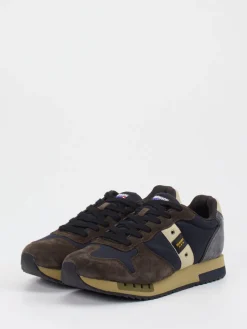 Herren Blauer – Retro-Sneaker aus Velour und Textil
