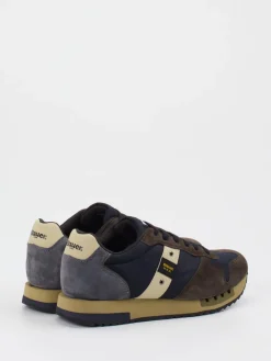 Herren Blauer – Retro-Sneaker aus Velour und Textil