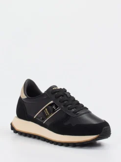 Damen Blauer – Retro-Sneaker aus Velourleder und Glattleder