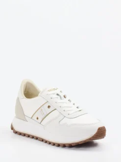 – Retro-Sneaker aus Veloursleder Off-White*Blauer New