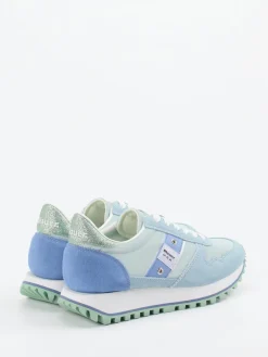 Damen Blauer – Retro-Sneaker aus Veloursleder Pastell