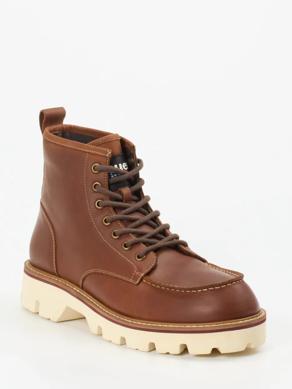 – Schnürboots aus Kalbleder mittel*Blauer Clearance