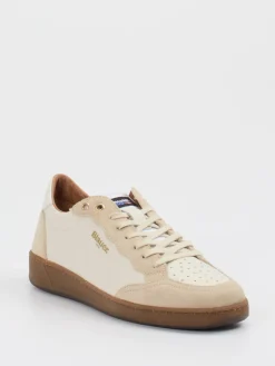 Herren Blauer – Sneaker aus Kalbleder und Veloursleder Beige