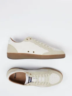 Herren Blauer – Sneaker aus Kalbleder und Veloursleder Beige