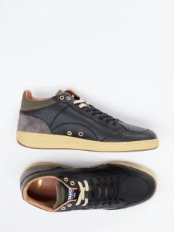 – Sneaker aus Kalbleder und Veloursleder*Blauer Best