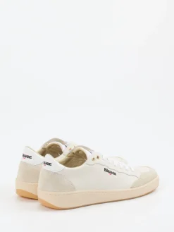 – Sneaker aus Kalbleder in Creme*Blauer Online