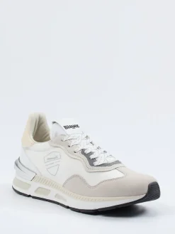 Damen Blauer – Sneaker aus Kalbleder und Nylon Offwhite