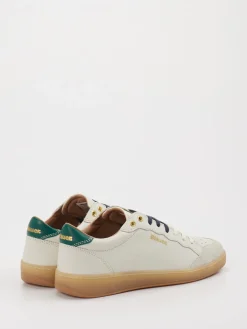 – Sneaker aus Leder in Creme*Blauer