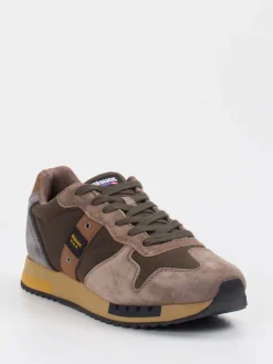 – Sneaker aus Veloursleder und Textil in Taupe*Blauer Discount