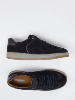 – Sneaker aus Veloursleder Dunkel*Blauer