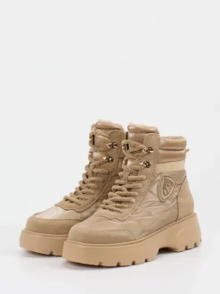 – Stiefelette aus Nylon und Veloursleder*Blauer Outlet