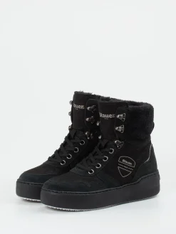 Damen Blauer – Winter-Boots aus Veloursleder