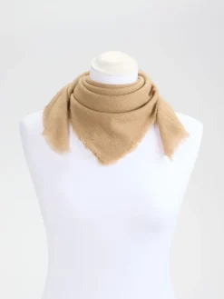 – Dreieckstuch aus Kaschmir-Mix in Beige*Blui