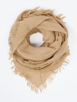 Damen Blui – Dreieckstuch aus Textil in Sandbeige