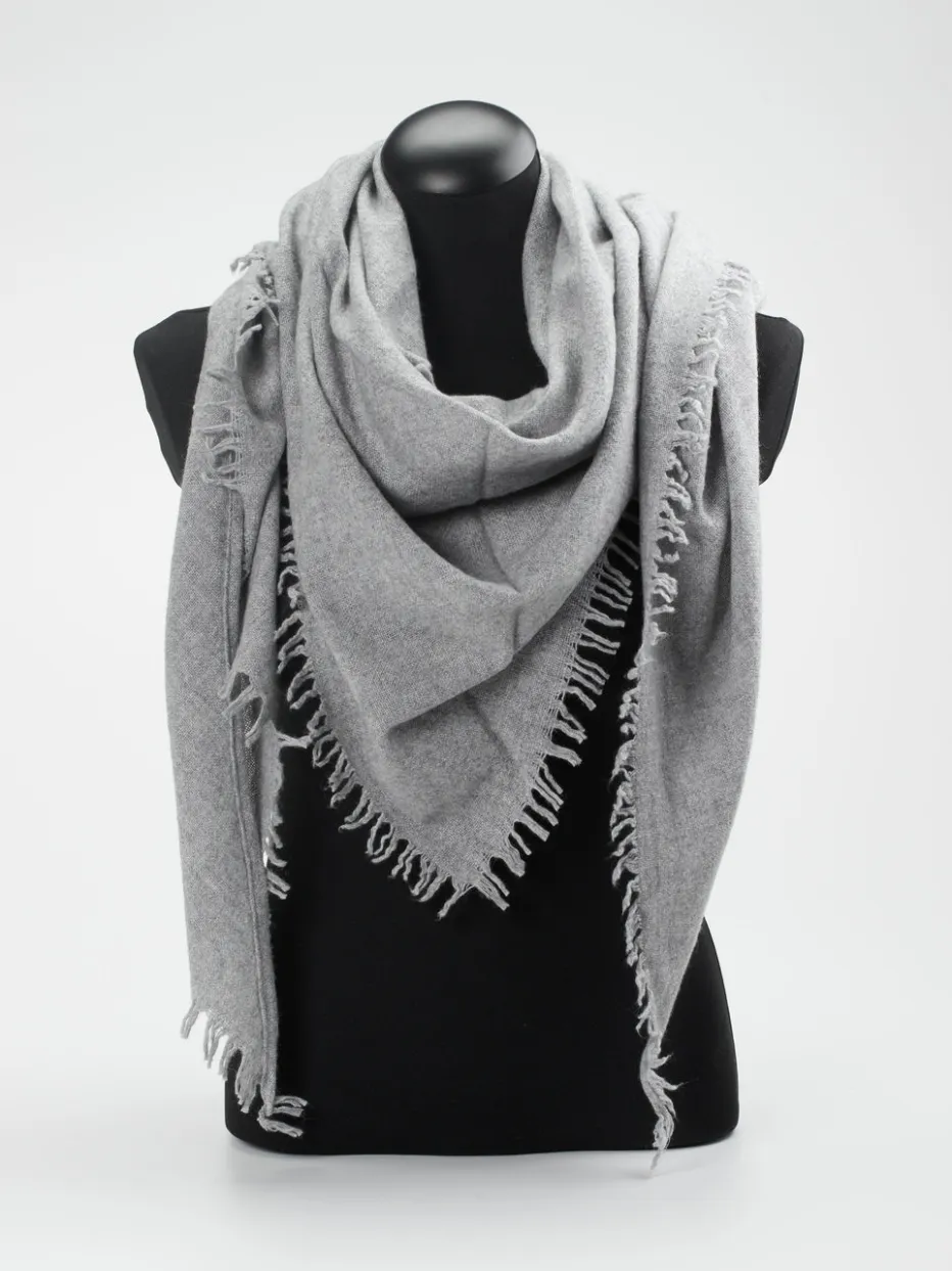 – Dreieckstuch aus Wolle-Kaschmir-Mix hell*Blui Hot