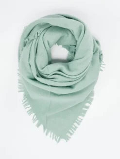 – Dreieckstuch aus Wolle-Kaschmir Salbei*Blui Sale