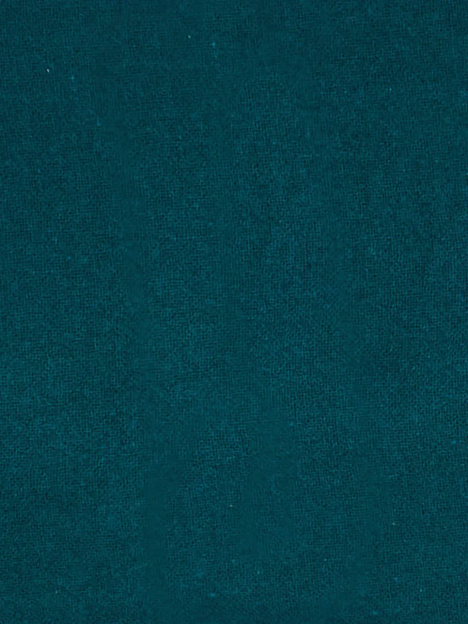 Damen Blui – Fransenschal aus Woll-Kaschmir-Mix Petrol