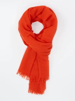 Damen Blui – Langschal aus Kaschmir in Orange