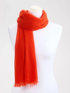 Damen Blui – Langschal aus Kaschmir in Orange