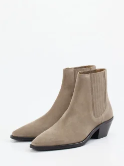 – Chelsea-Stiefeletten aus Veloursleder taupe*Boss Best