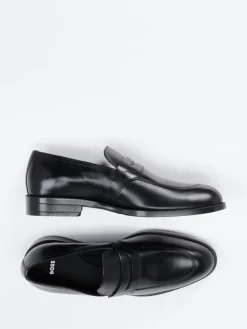 Herren Boss – Loafer aus Kalbleder glänzend