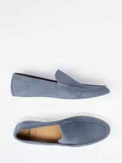 Herren Boss – Loafer aus Veloursleder in Tauben