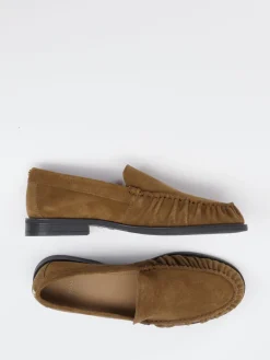 Damen Boss – Loafer aus Veloursleder in