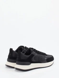 – Low-Top Sneaker aus Velour/Textil*Boss Discount