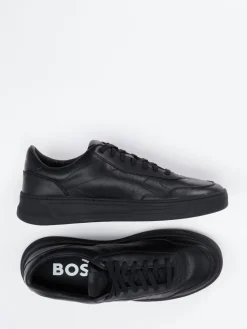 Herren Boss – Low-Top-Sneaker aus Kalbleder