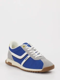 – Retro-Sneaker aus Leder und Textil*Boss New