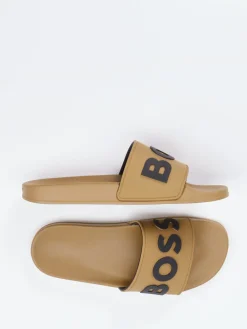Herren Boss – Slides aus Synthetik in Sand