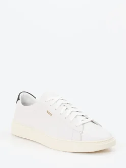 – Sneaker aus Glattleder in Offwhite*Boss Sale